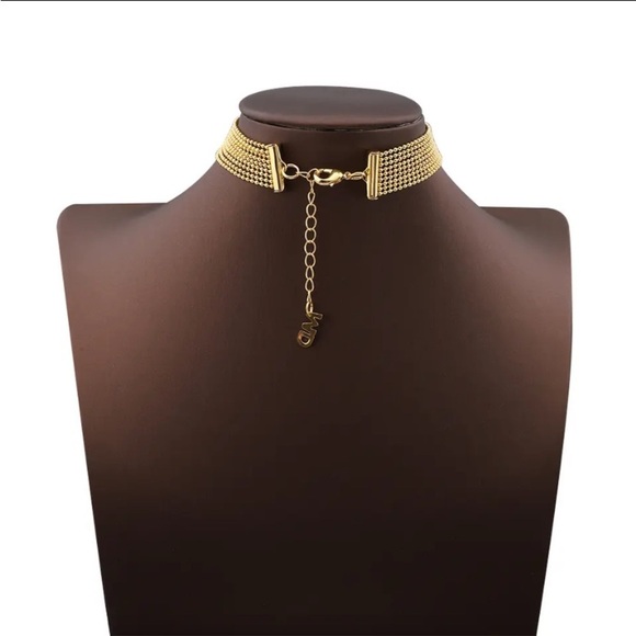 Gold Fringe Tassel Necklace Bracelet Earrings Matching Boho Set - Picture 12 of 13